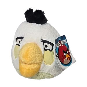 Angry Birds Matilda Plush White Bird Stuffed Animal 5" No Sound NWT 2011